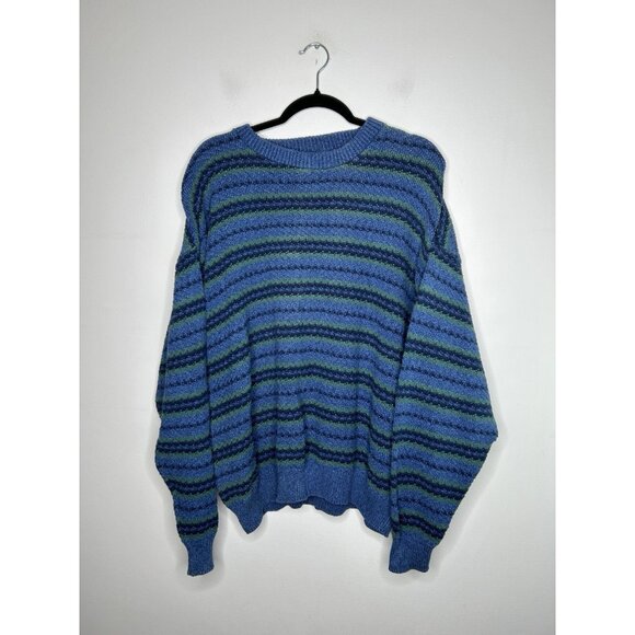 Susquehanna Trail Outfitters Men's Pullover Sweater Knit Blue Vintage Size XL - Picture 1 of 9